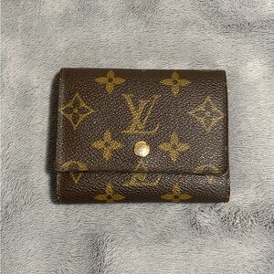 Louis Vuitton Brown and Gold Monogram Wallet